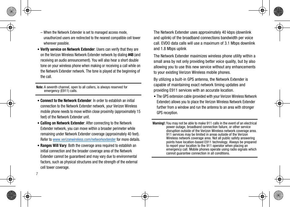 Verizon Network Extender User Manual | Page 9 / 66