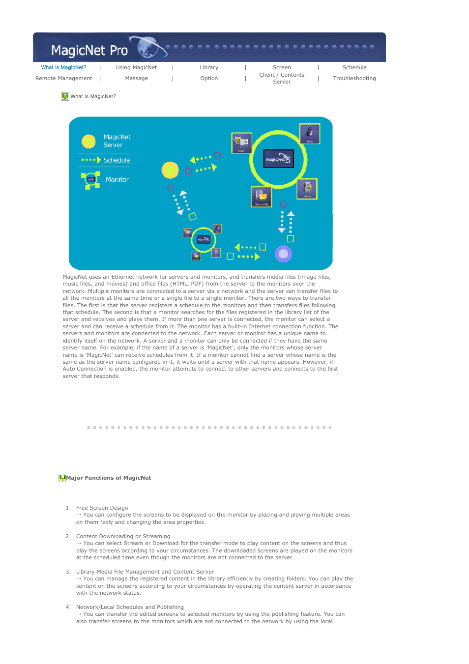 Magicnet pro | Samsung 570DXN User Manual | Page 39 / 164