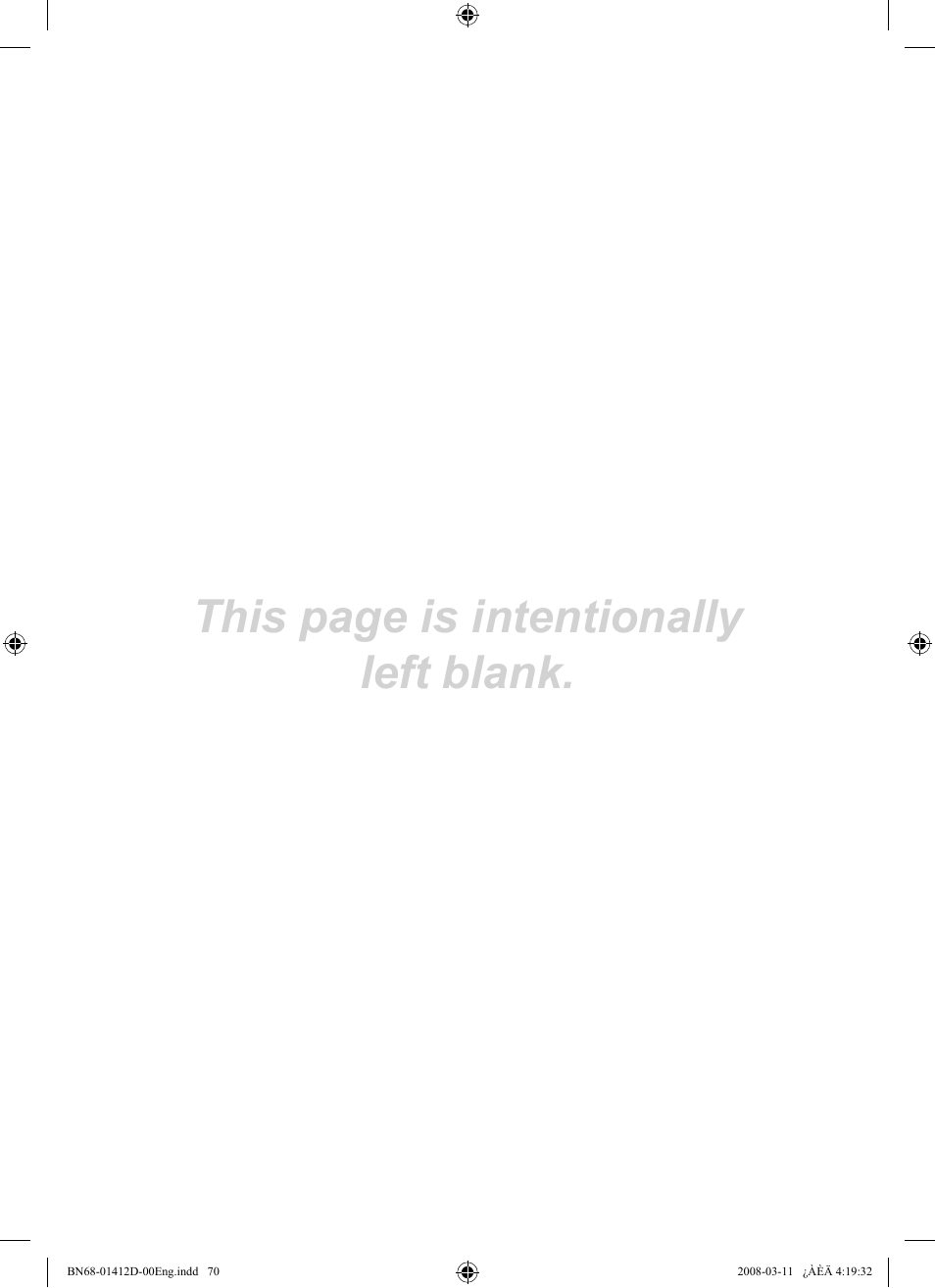 This page is intentionally left blank | Samsung BN68-01412D-00 User Manual | Page 72 / 72