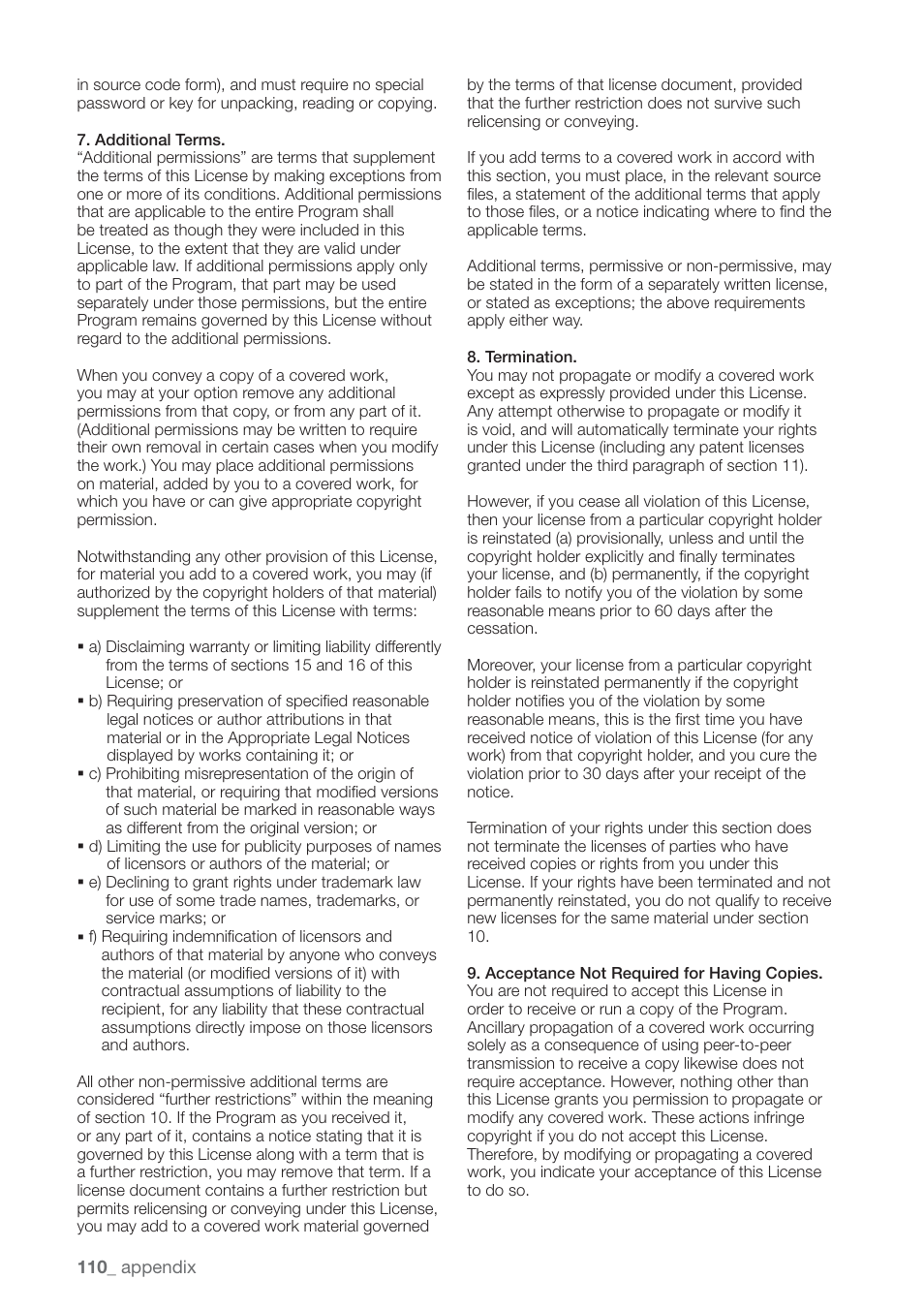 Samsung SHR-7160 User Manual | Page 110 / 120