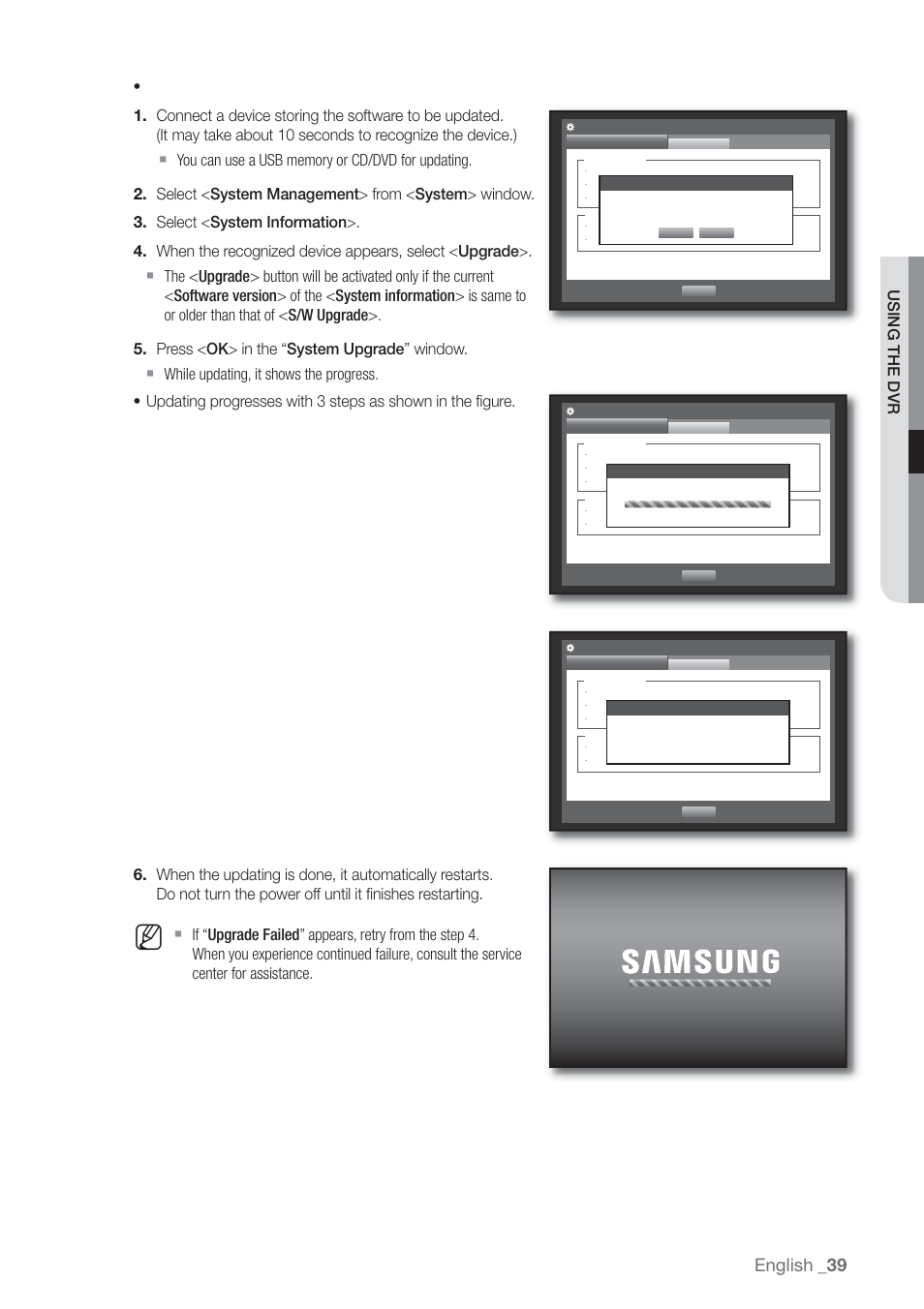 English | Samsung SHR-7160 User Manual | Page 39 / 120