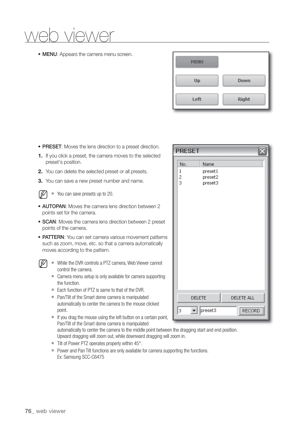 Web viewer | Samsung SHR-7160 User Manual | Page 76 / 120