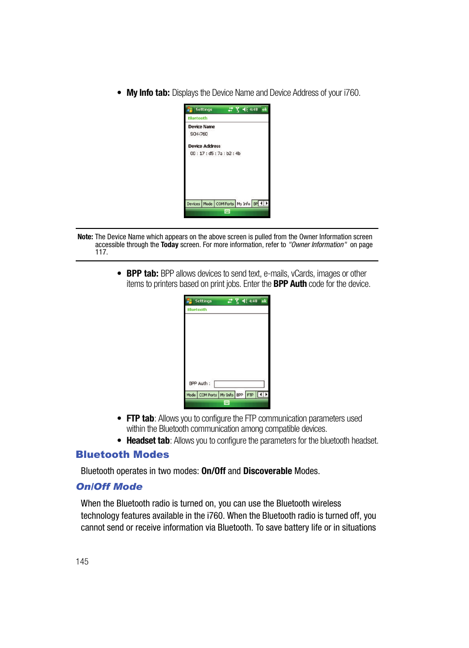 Samsung SCH-i760 User Manual | Page 148 / 191