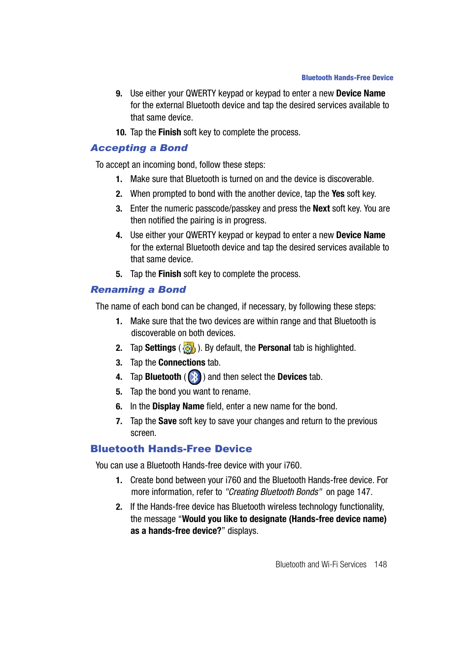 Samsung SCH-i760 User Manual | Page 151 / 191