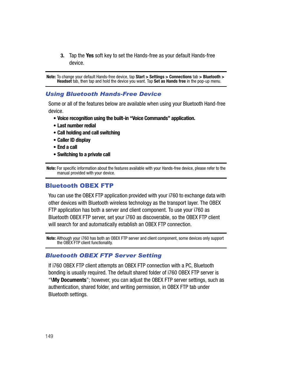 Samsung SCH-i760 User Manual | Page 152 / 191