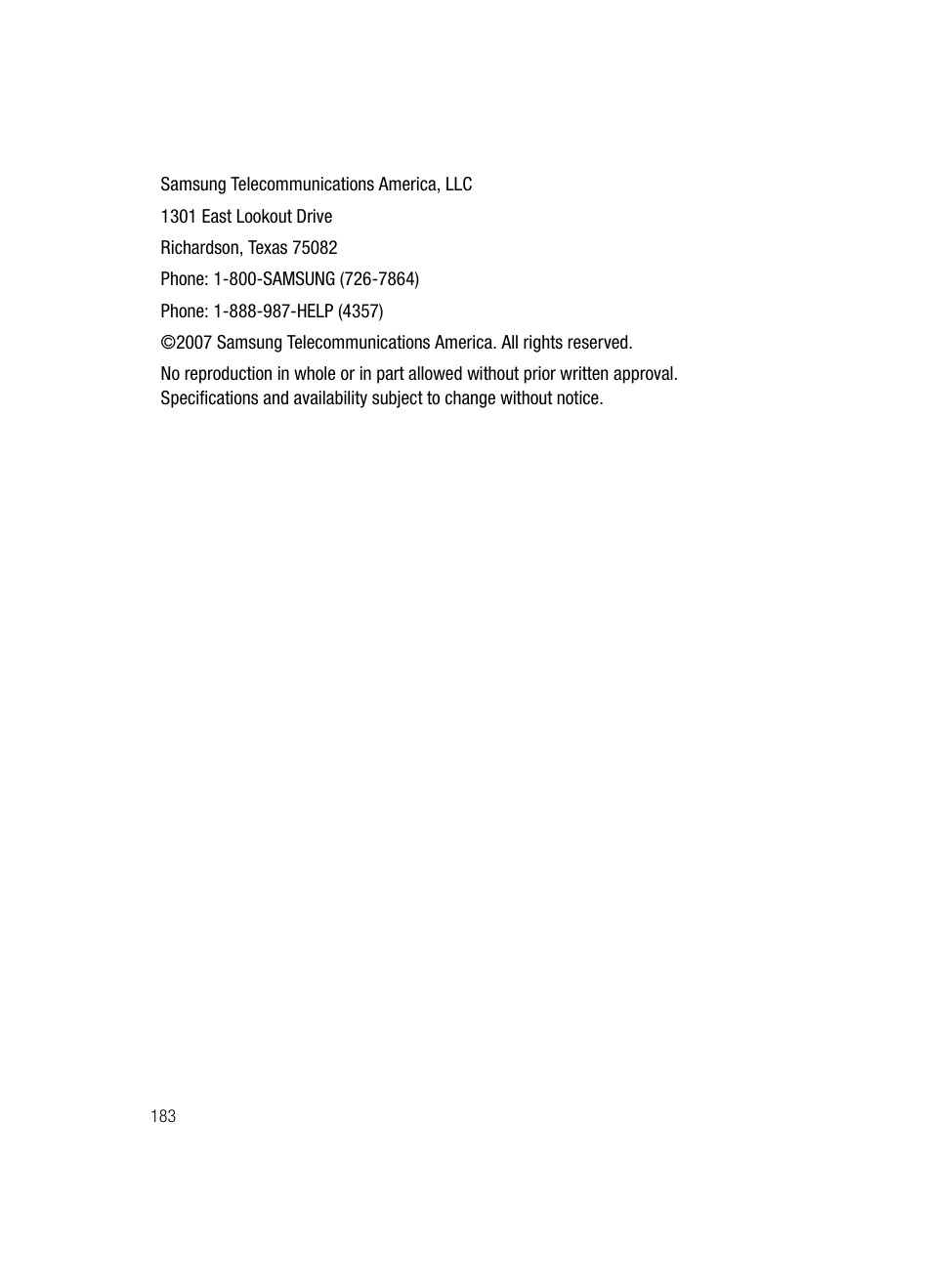 Samsung SCH-i760 User Manual | Page 186 / 191