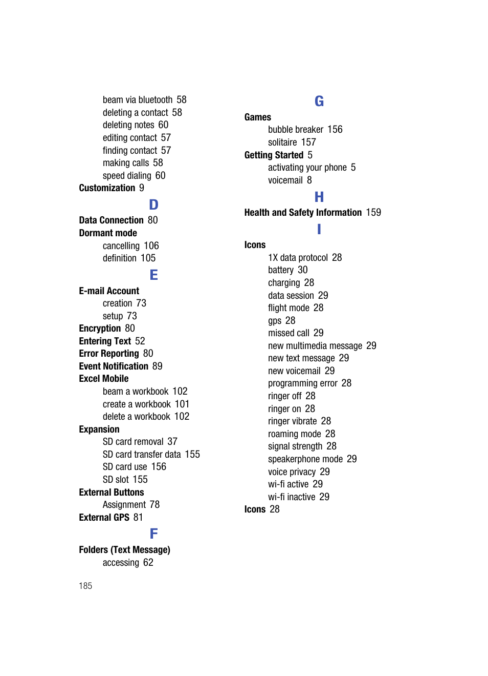 Samsung SCH-i760 User Manual | Page 188 / 191