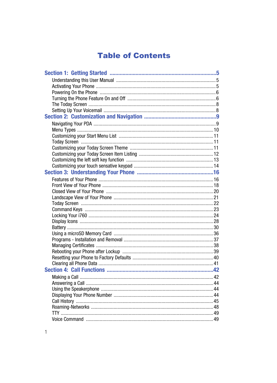 Samsung SCH-i760 User Manual | Page 4 / 191