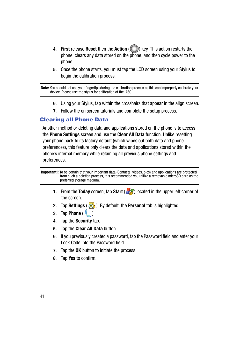 Samsung SCH-i760 User Manual | Page 44 / 191