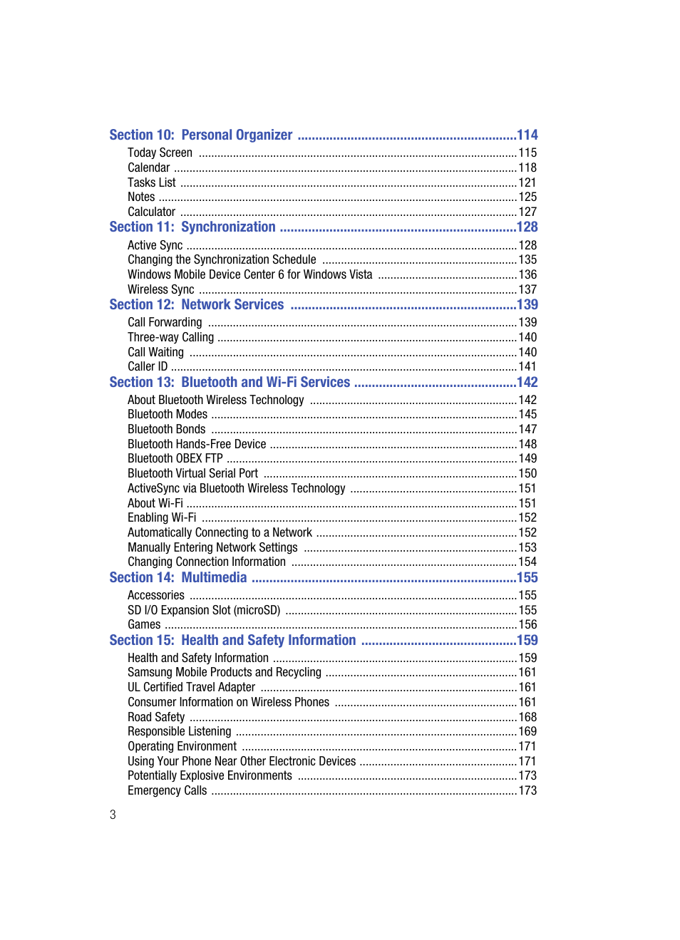 Samsung SCH-i760 User Manual | Page 6 / 191