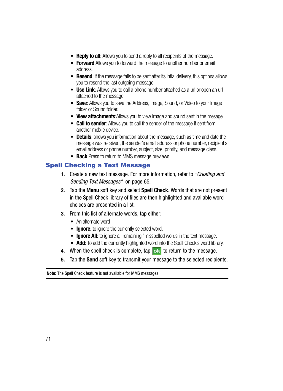 Samsung SCH-i760 User Manual | Page 74 / 191