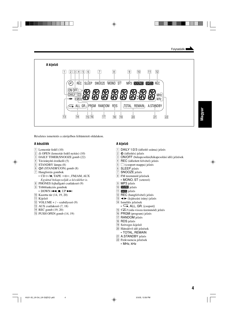 JVC UX-G3 User Manual | Page 61 / 111