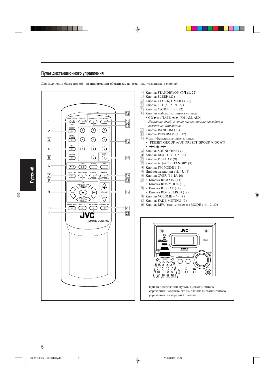 Compact digital audio | JVC UX-G3 User Manual | Page 88 / 111