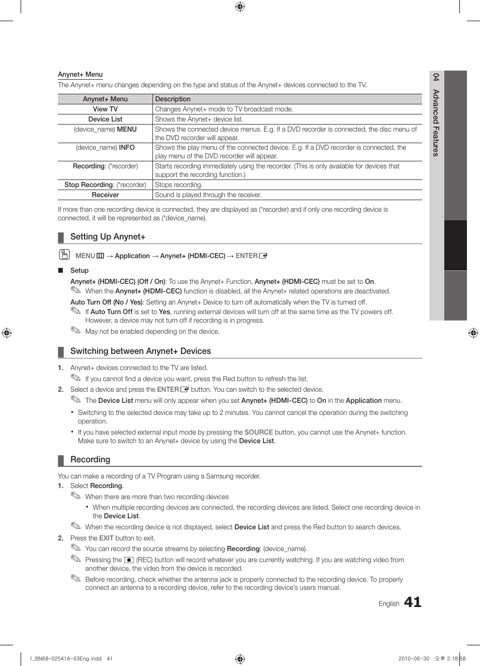 Samsung BN68-02541A-04 User Manual | Page 41 / 62