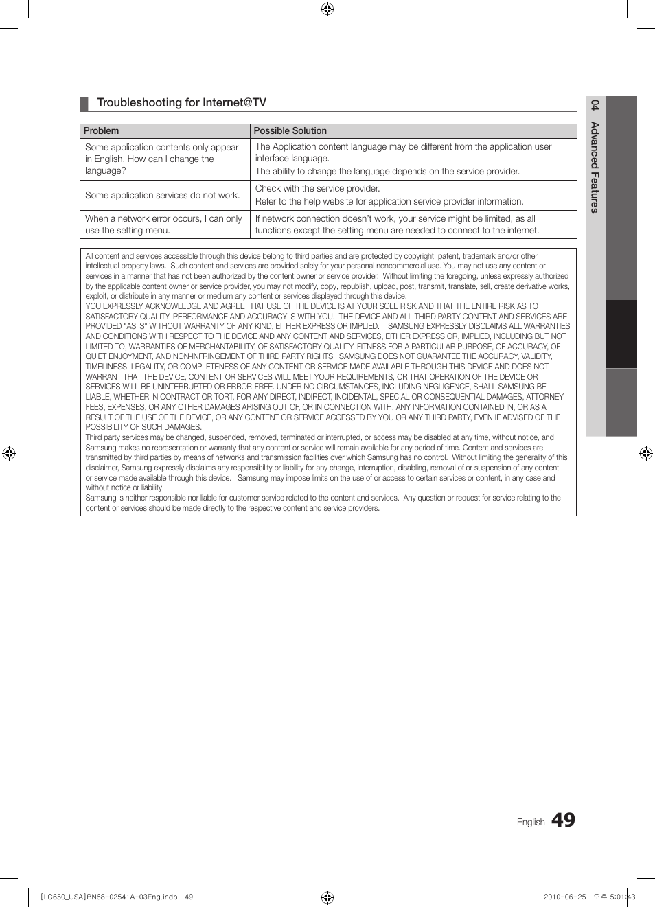 Samsung BN68-02541A-04 User Manual | Page 49 / 62
