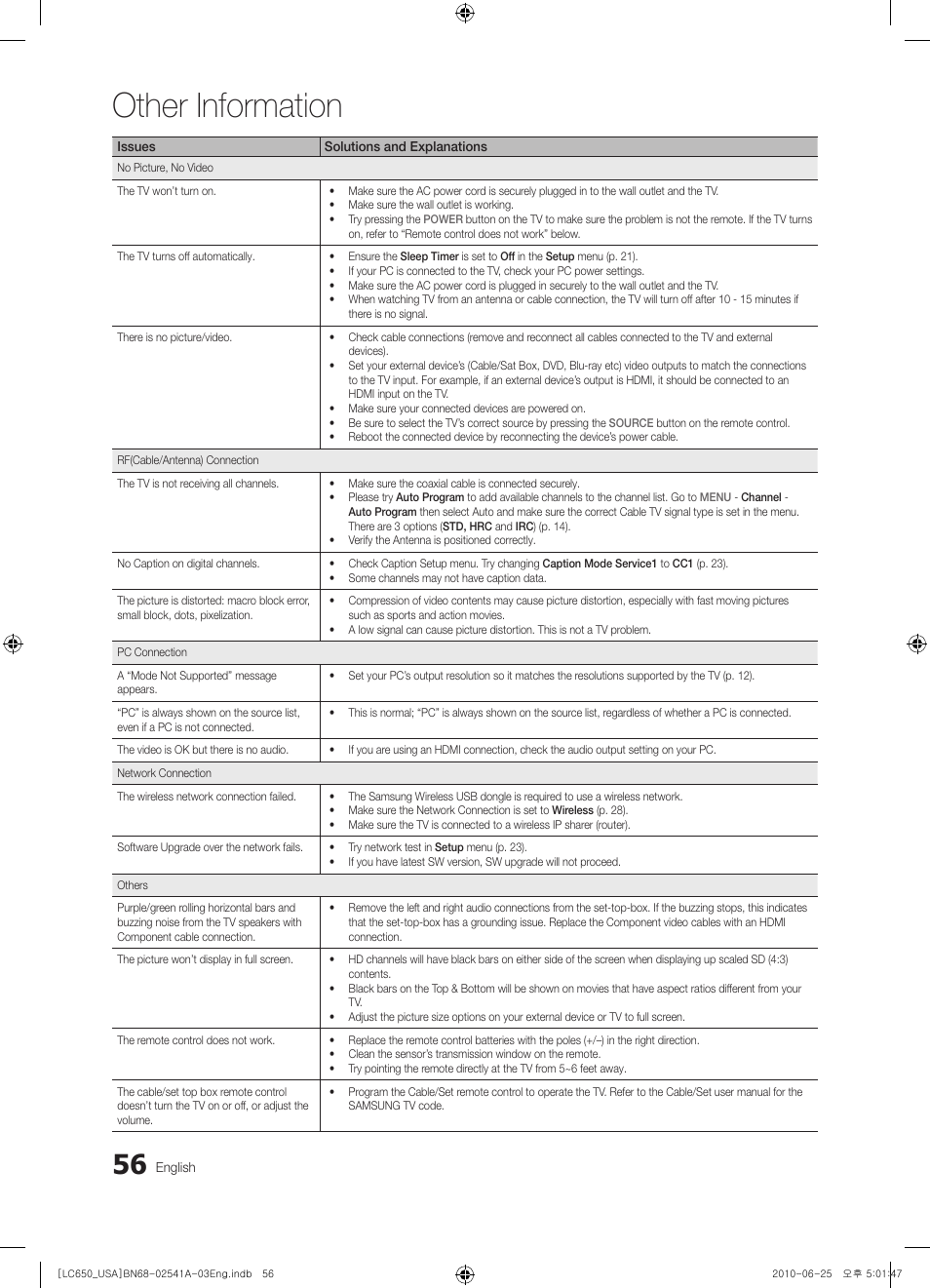 Other information | Samsung BN68-02541A-04 User Manual | Page 56 / 62