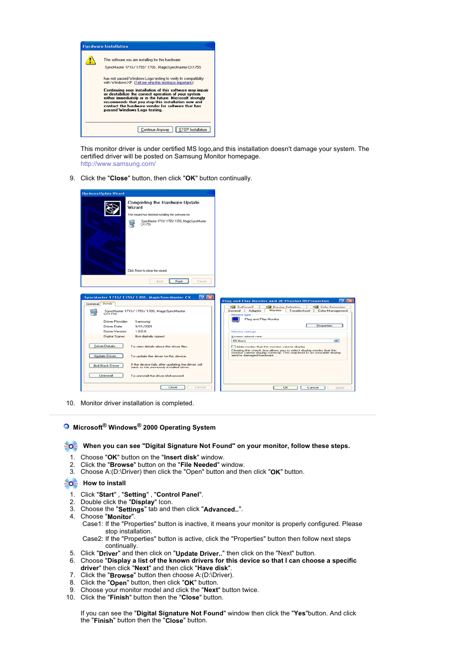 Samsung 242MP User Manual | Page 30 / 65