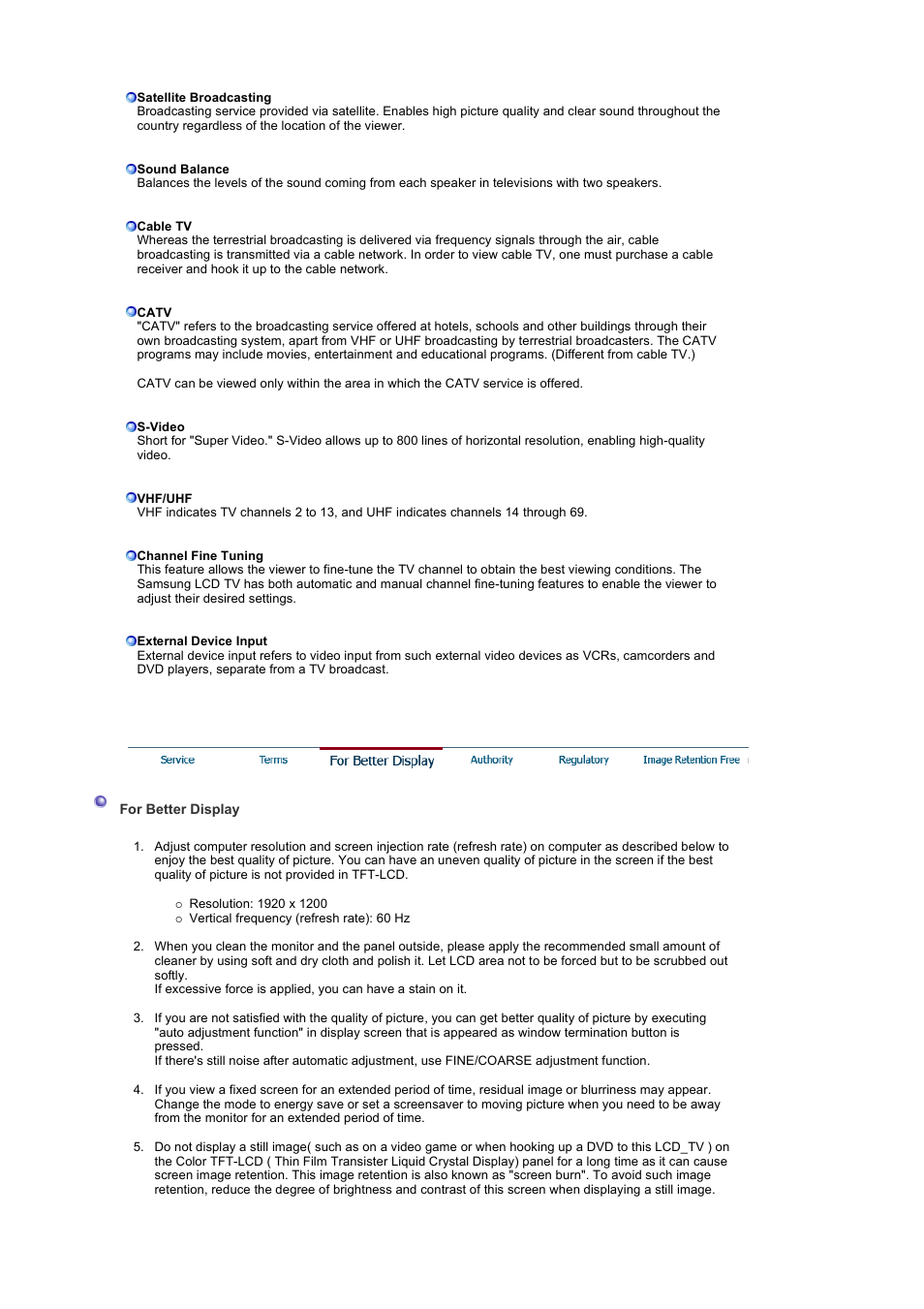 For better display | Samsung 242MP User Manual | Page 55 / 65