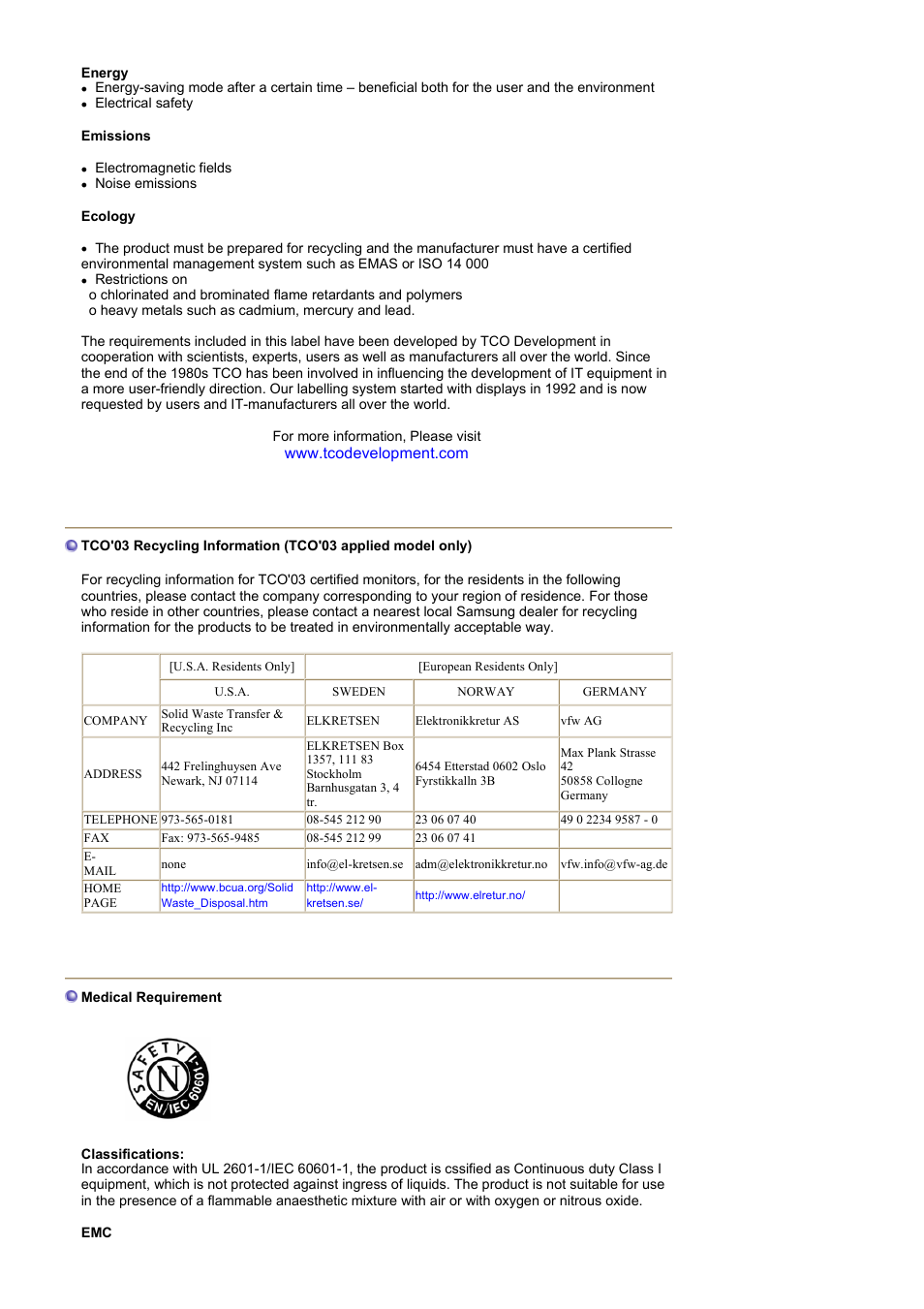 Samsung 242MP User Manual | Page 62 / 65