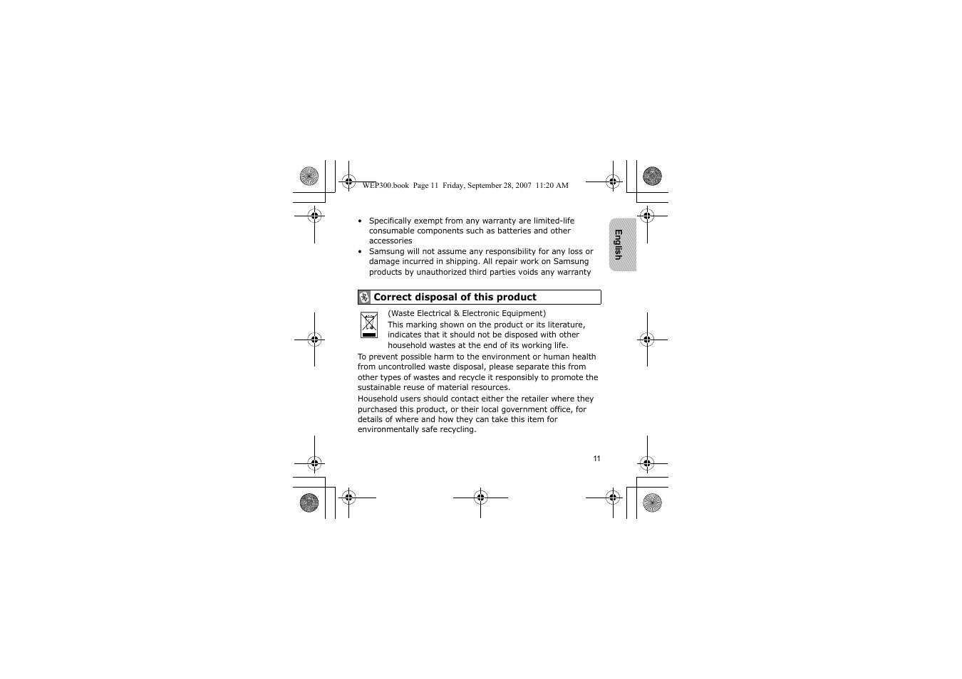 Samsung WEP 300 User Manual | Page 14 / 58