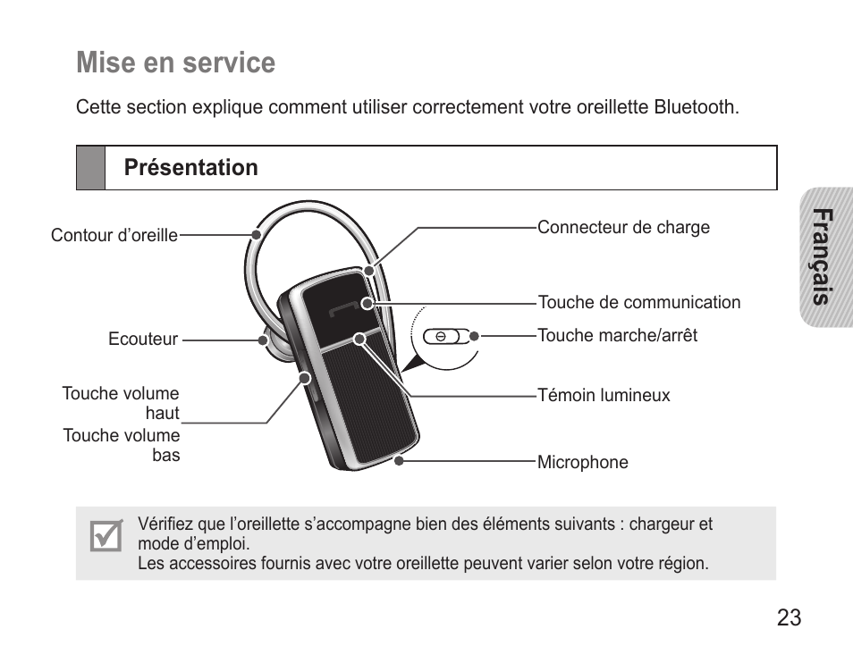 Mise en service, Français | Samsung 090308 User Manual | Page 26 / 82