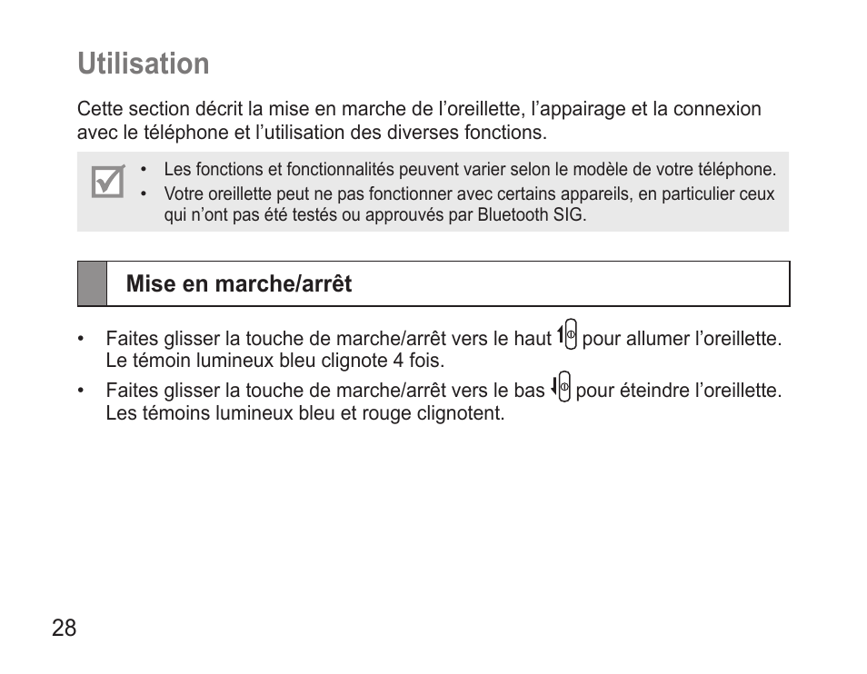 Utilisation | Samsung 090308 User Manual | Page 31 / 82