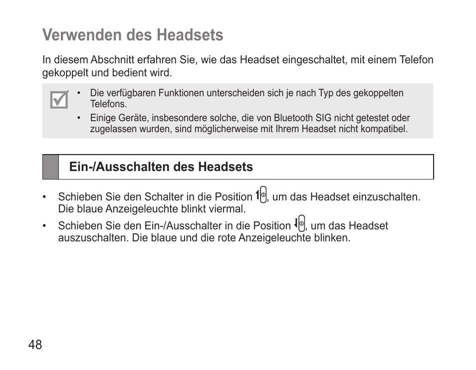 Verwenden des headsets | Samsung 090308 User Manual | Page 51 / 82