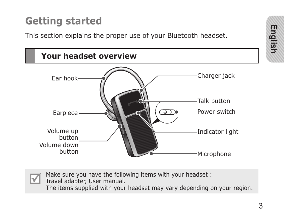 Getting.started, English | Samsung 090308 User Manual | Page 6 / 82