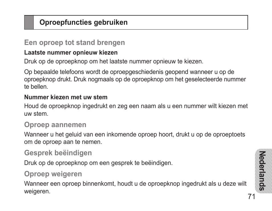Ne de rlands | Samsung 090308 User Manual | Page 74 / 82