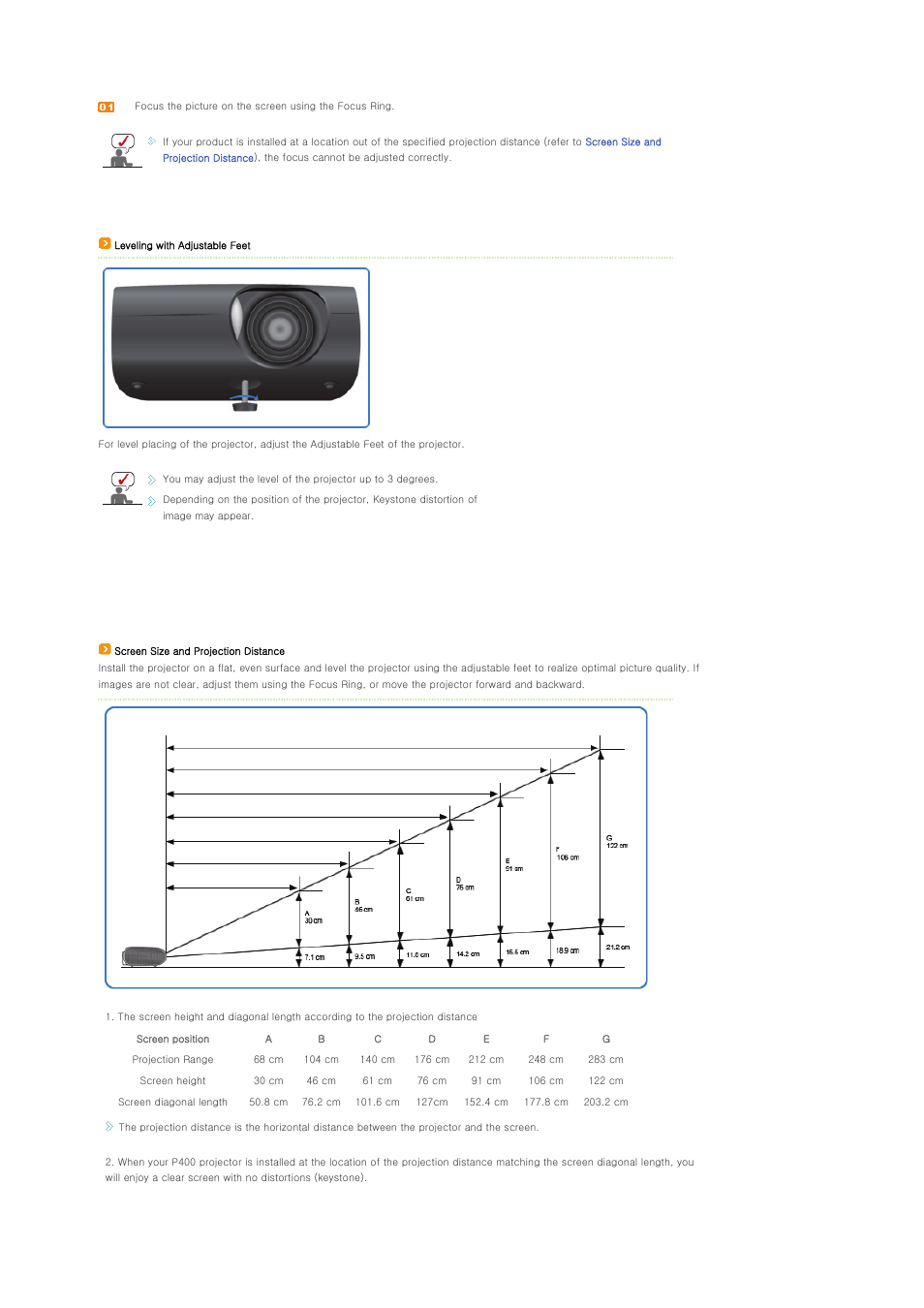 Samsung SP-P400B User Manual | Page 16 / 35