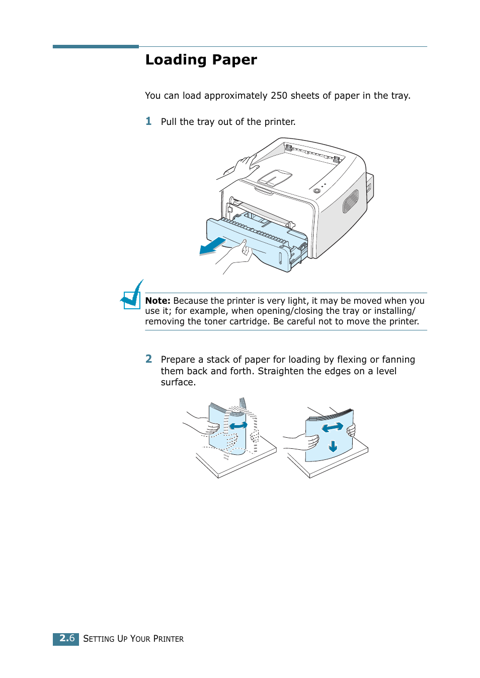 Loading paper | Samsung ML-1520 User Manual | Page 27 / 138