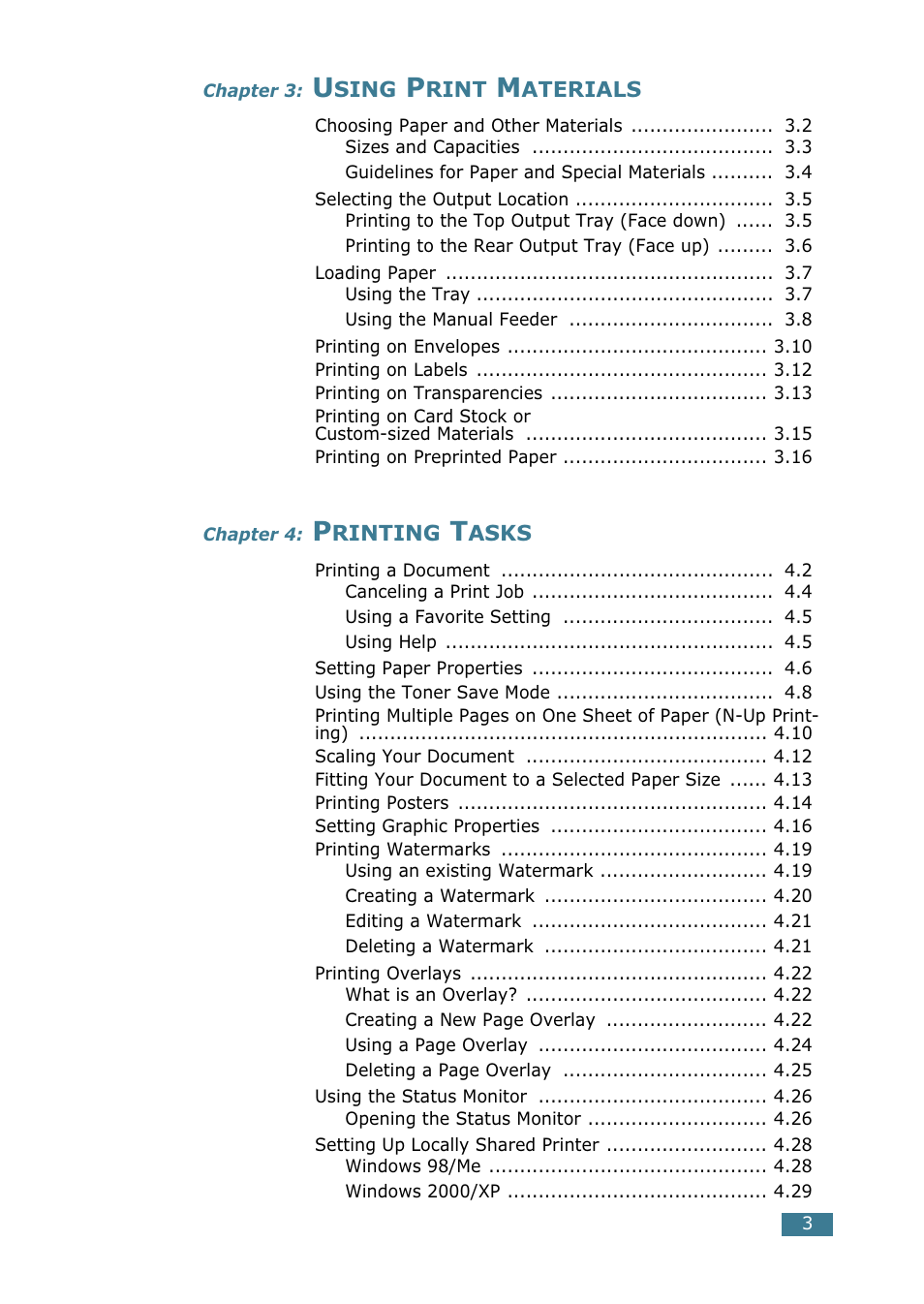 Samsung ML-1520 User Manual | Page 4 / 138