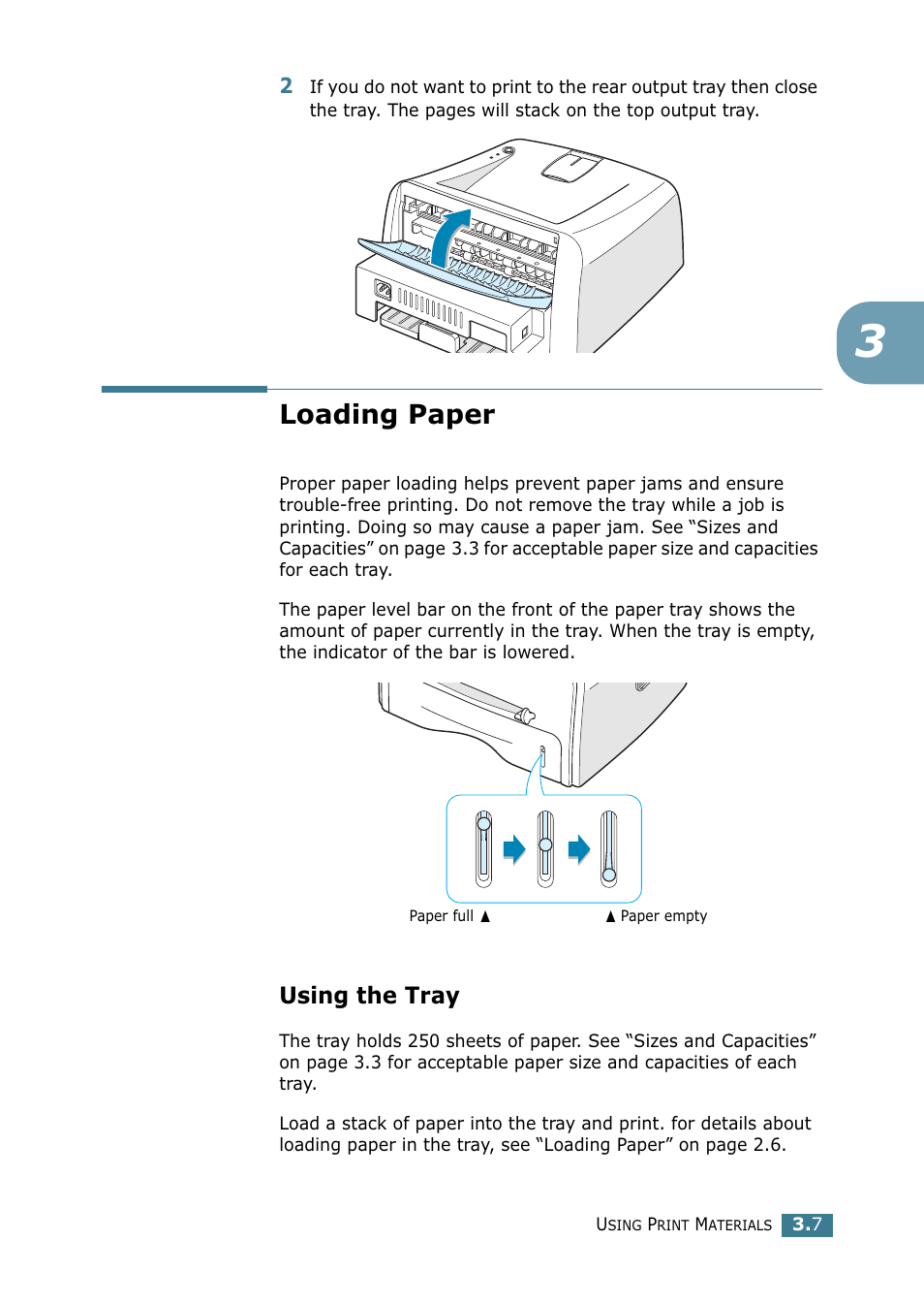 Loading paper, Using the tray | Samsung ML-1520 User Manual | Page 46 / 138