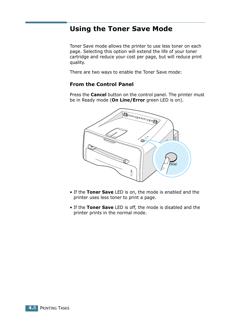 Using the toner save mode | Samsung ML-1520 User Manual | Page 65 / 138