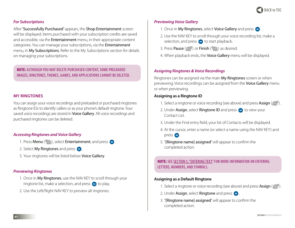 My ringtones | Samsung DM-S105 User Manual | Page 51 / 99