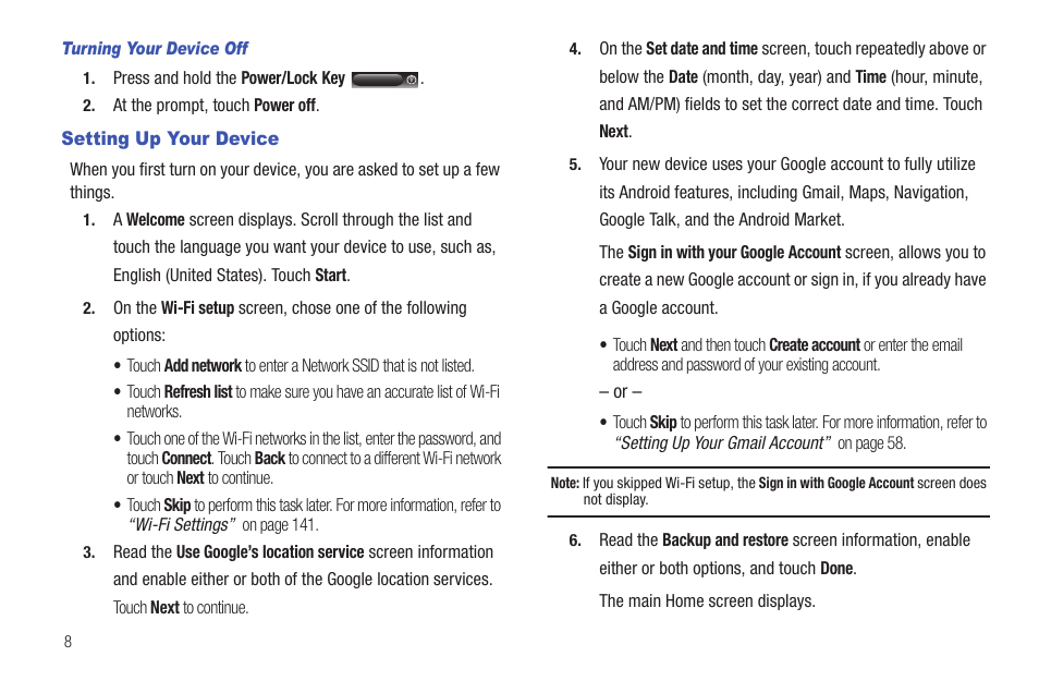 Setting up your device | Samsung GT-P6210 User Manual | Page 12 / 200