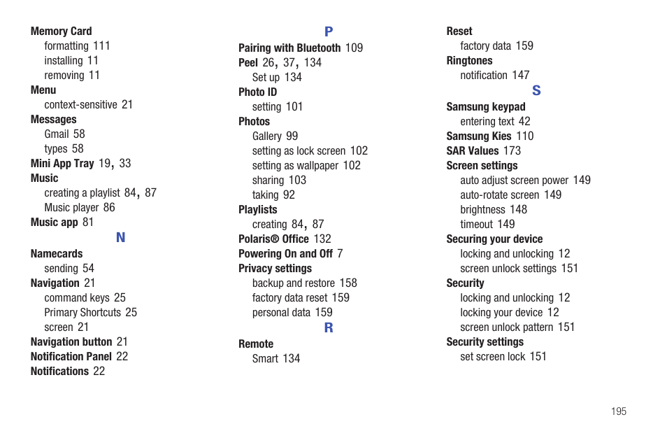 Samsung GT-P6210 User Manual | Page 199 / 200