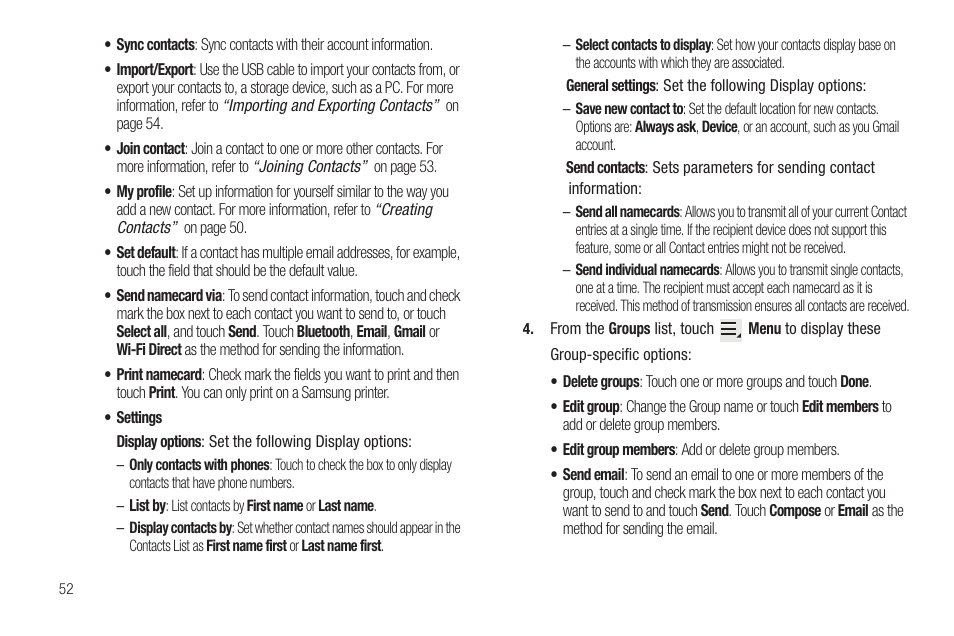 Samsung GT-P6210 User Manual | Page 56 / 200