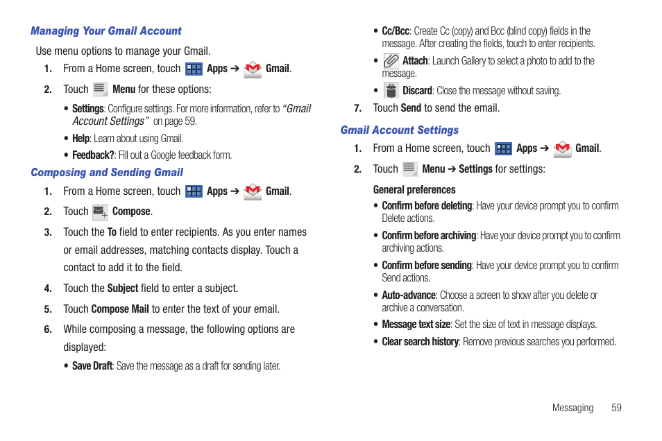 Samsung GT-P6210 User Manual | Page 63 / 200