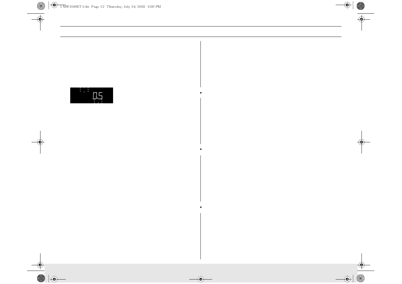 Operation | Samsung MW1080STA User Manual | Page 12 / 28