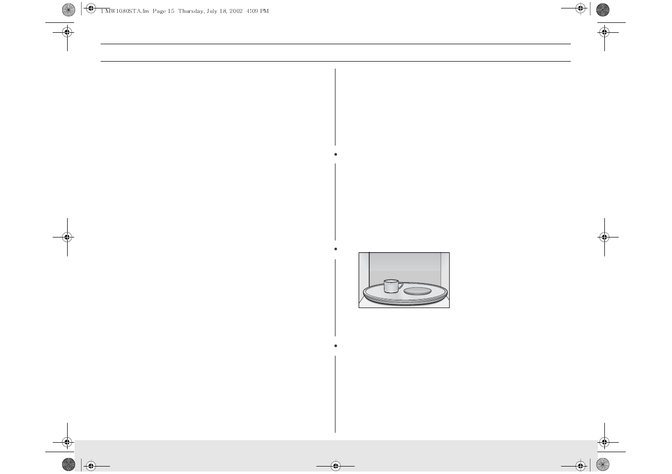 Cooking instructions | Samsung MW1080STA User Manual | Page 15 / 28