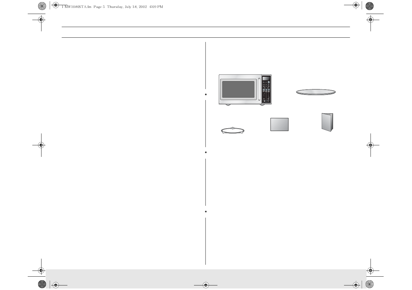 Samsung MW1080STA User Manual | Page 5 / 28