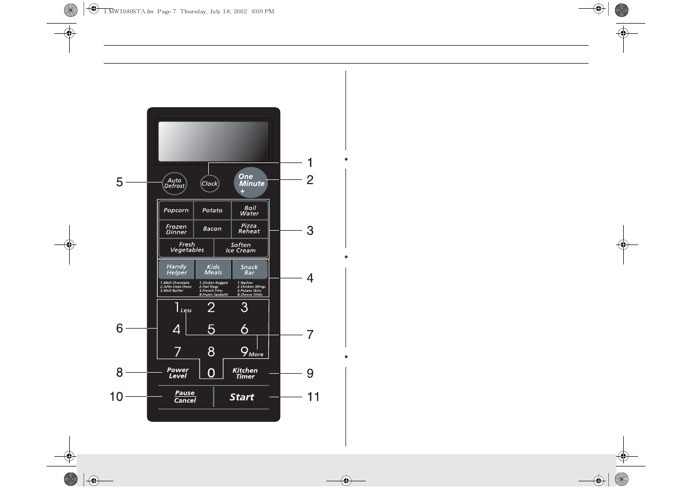 Your new microwave oven | Samsung MW1080STA User Manual | Page 7 / 28