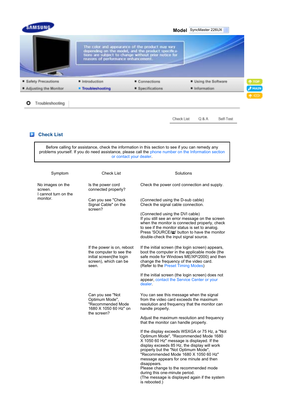 Samsung 226UX User Manual | Page 18 / 23