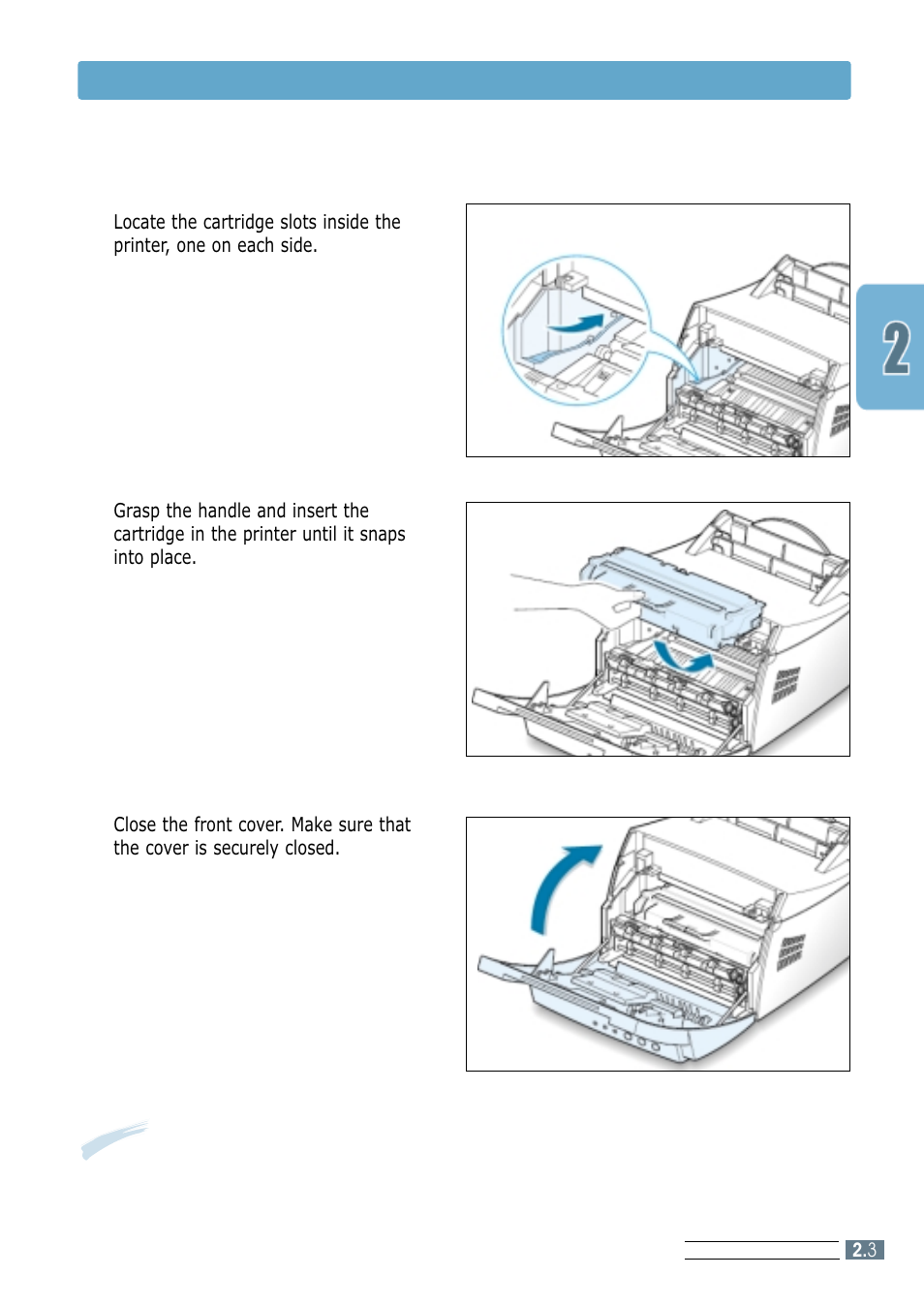 Install the toner cartridge | Samsung ML-4600 User Manual | Page 16 / 134