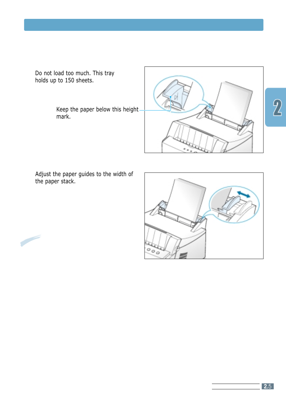 Load paper | Samsung ML-4600 User Manual | Page 18 / 134