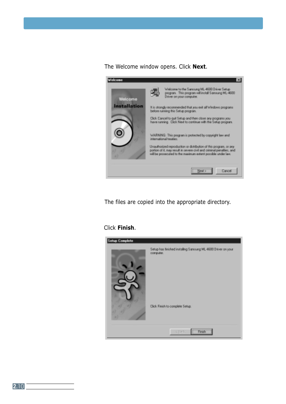 Install the printer software 4 | Samsung ML-4600 User Manual | Page 23 / 134