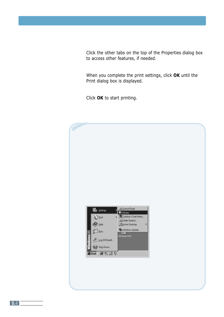 Printing a document | Samsung ML-4600 User Manual | Page 51 / 134