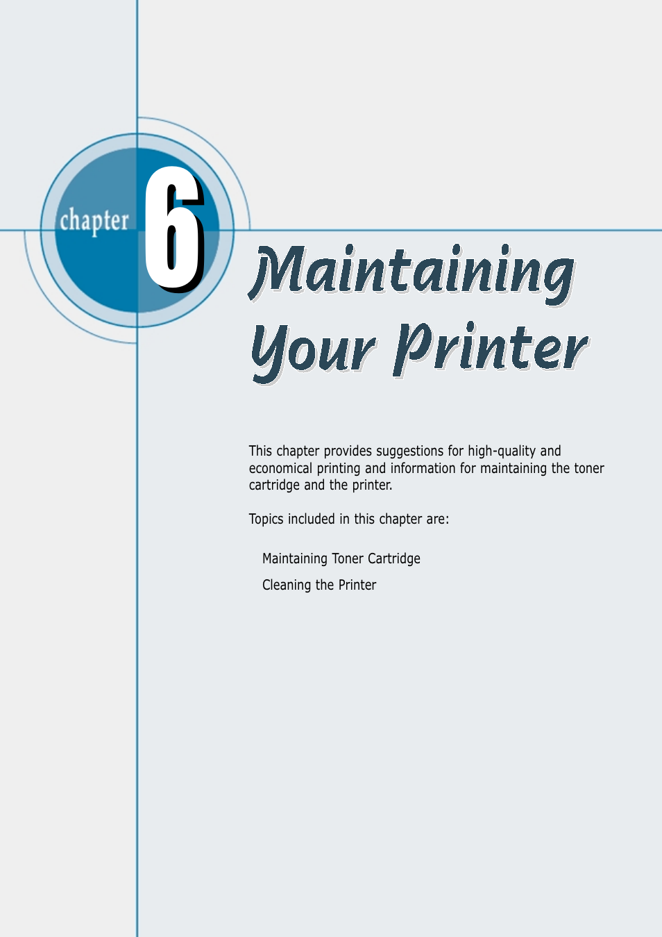 Maintaining your printer | Samsung ML-4600 User Manual | Page 71 / 134
