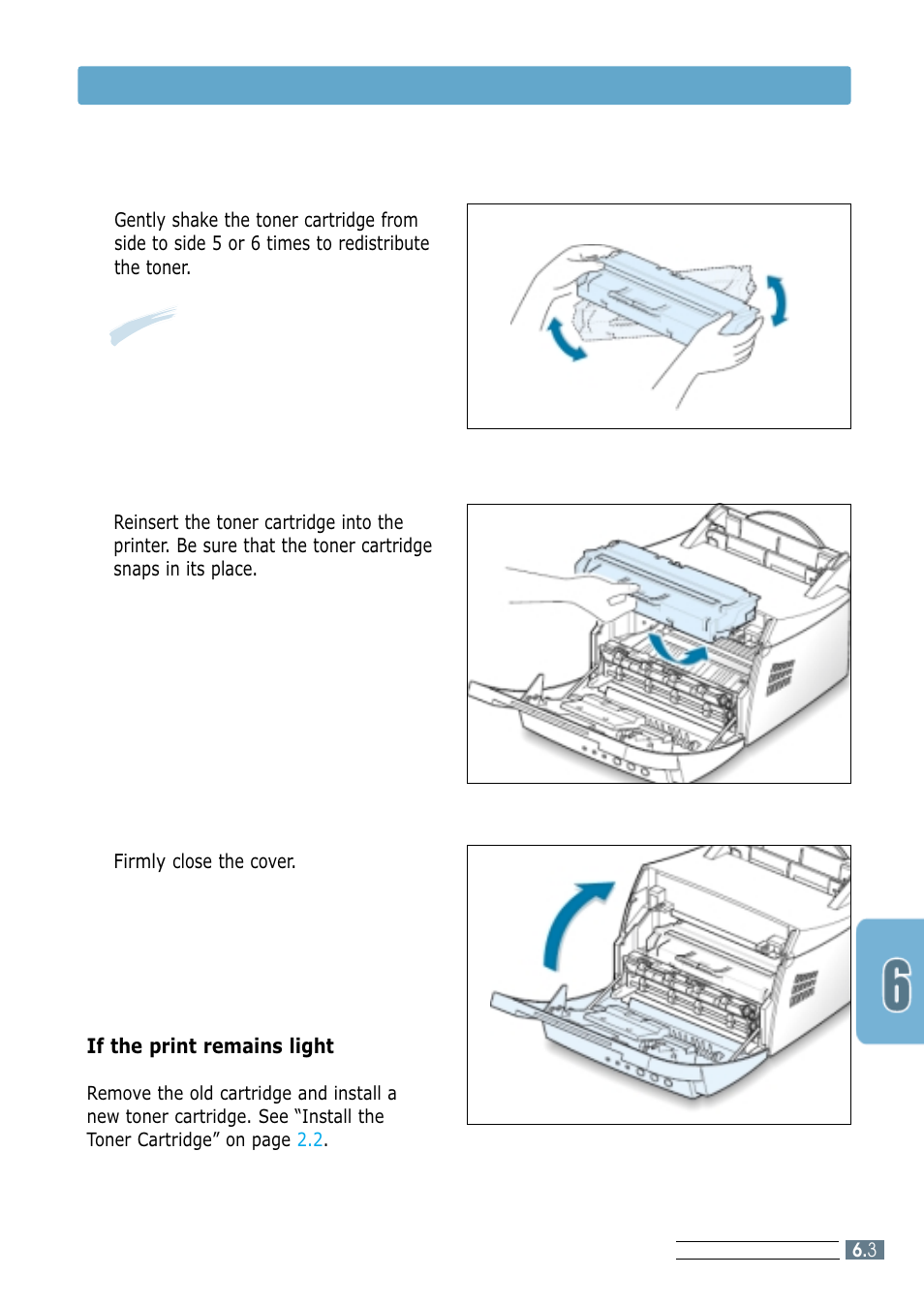 Maintaining toner cartridge | Samsung ML-4600 User Manual | Page 74 / 134
